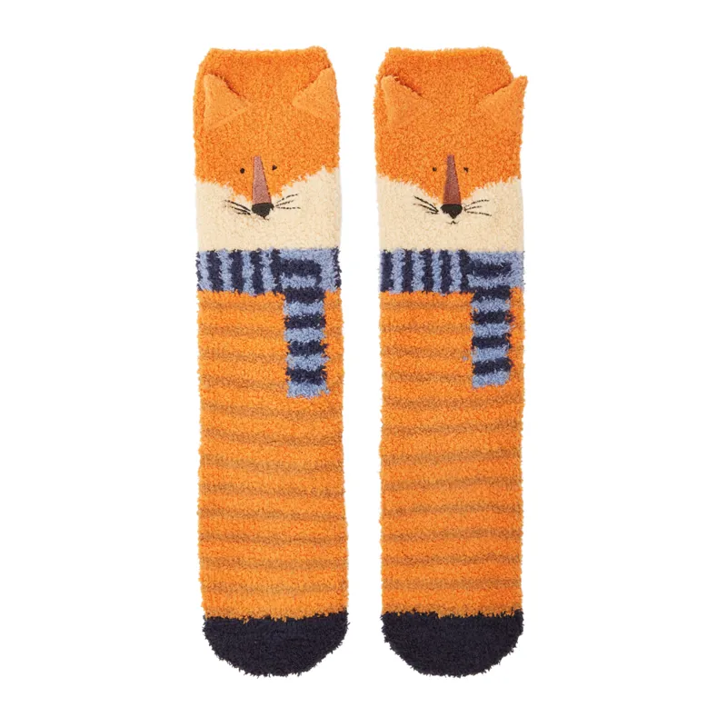 Joules Junior Fluffy Socks - Fox
