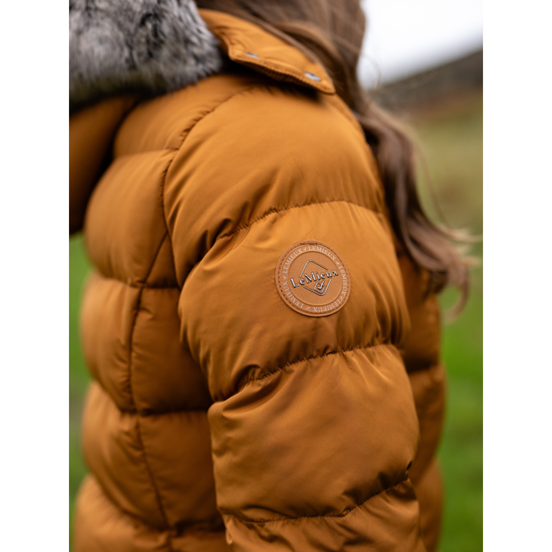 LeMieux Ladies Harper Longline Puffer Coat - Ginger-12