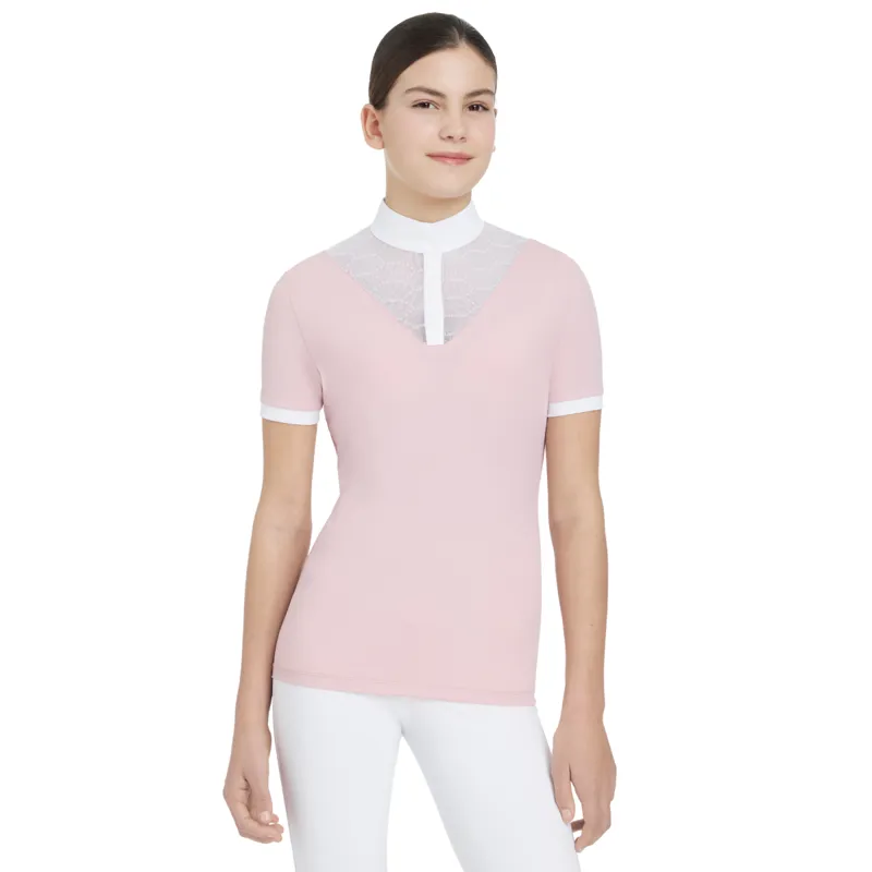 LeMieux Young Rider Eva Short Sleeve Show Shirt - Blossom