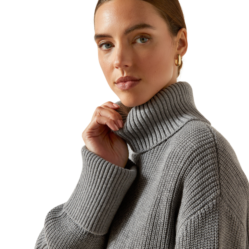 Ariat Women's Lendal Sweater - Heather Grey-2