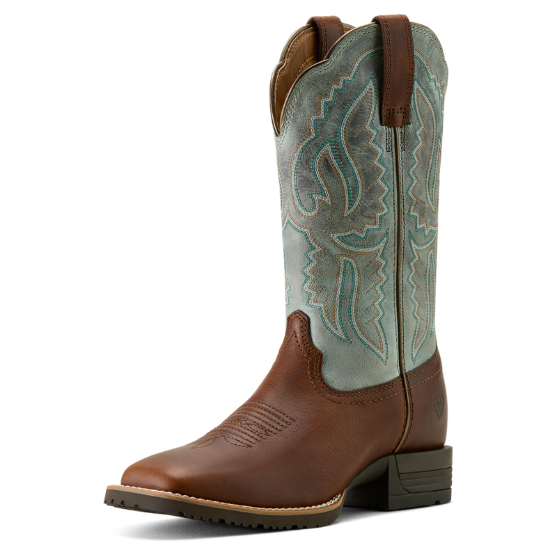 Ariat Women's Hybrid Ranchwork Western Boot - Peanut