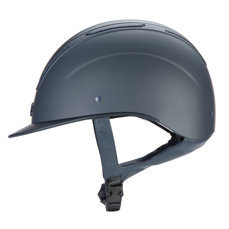 Karben Amity Leather Riding Hat - Navy-4