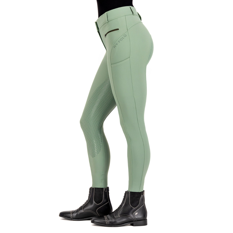 HV Polo Ladies Favourite Sporty Full Grip Riding Breeches - Greenery-5