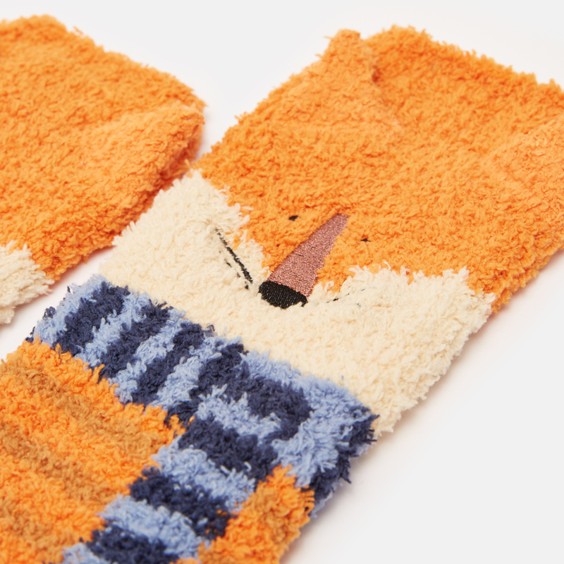 Joules Junior Fluffy Socks - Fox-2