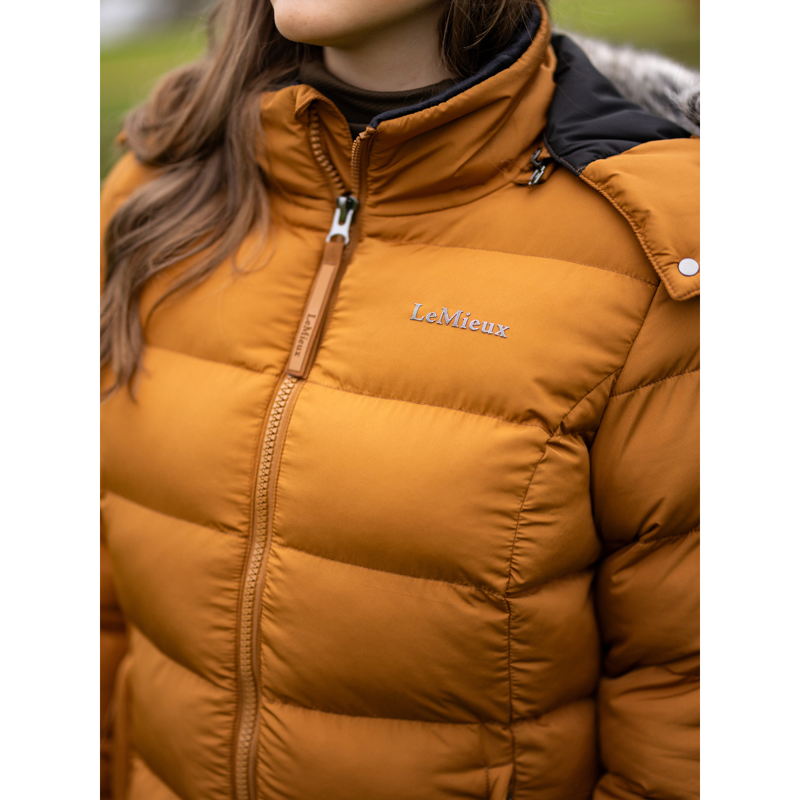 LeMieux Ladies Harper Longline Puffer Coat - Ginger-11