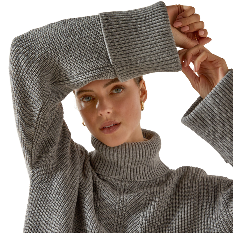 Ariat Women's Lendal Sweater - Heather Grey-3