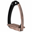 Tech Venice Sloped Evo Swarovski Safety Stirrup - Black/Rose Gold