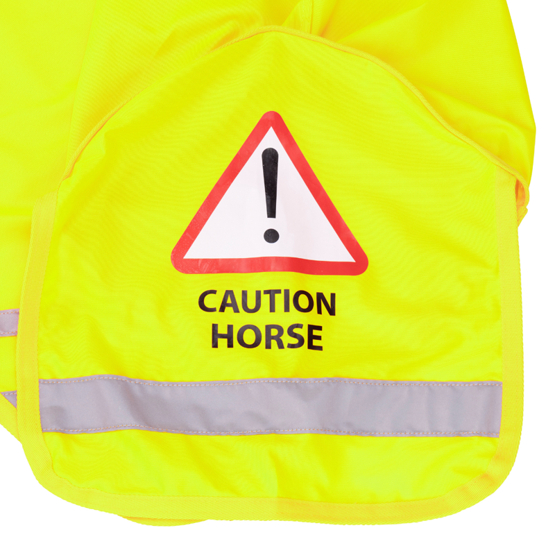 Shires EQUI-FLECTOR Mesh Quarter Sheet - Yellow-5