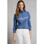 Holland Cooper Sporting Goods Zip Henley - Vintage Blue