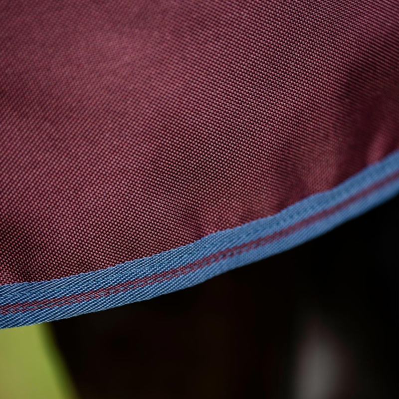 Horseware Amigo 1200D 0g Turnout Rug - Burgundy/Navy/Titanium Grey-6