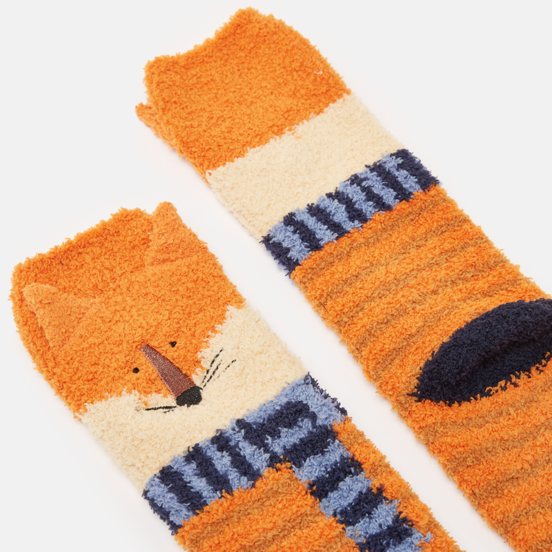 Joules Junior Fluffy Socks - Fox-1