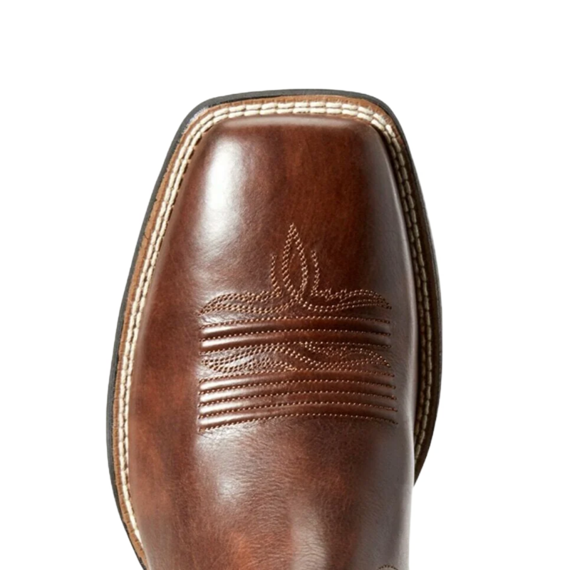 Ariat Men's Amos Hand Stand Western Boots - Red Brown/Black-4