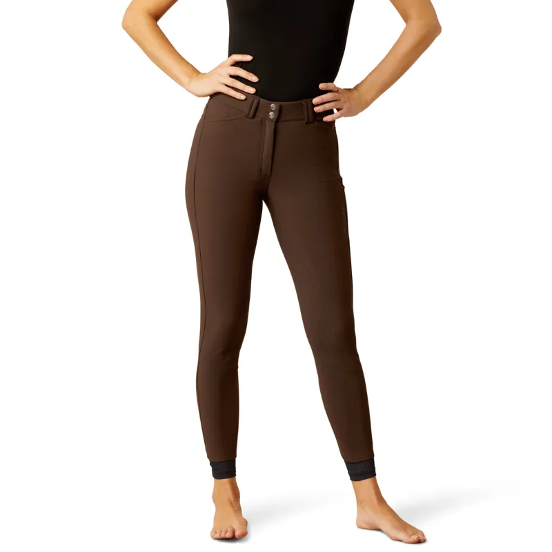 Ariat Women's Tri Factor Vivacity Heat Half Grip Breeches - Mole-2