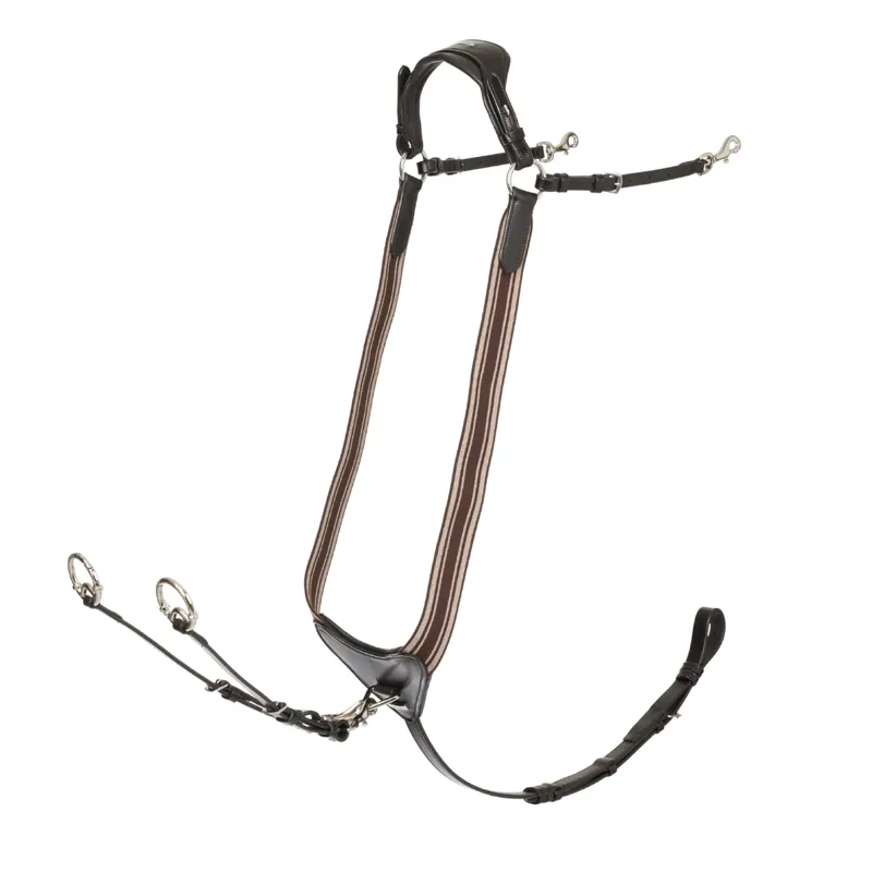 LeMieux Arika Elasticated Breastplate - Havana/Silver