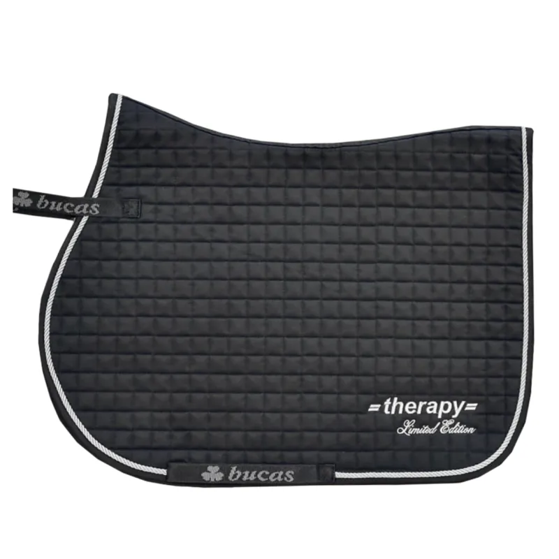 Bucas Therapy Jump Saddlepad - Black/Silver Limited Edition