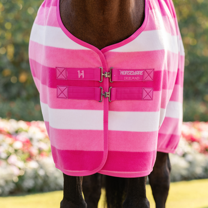 Horseware Newmarket Fleece Cooler- Witney Pink-1