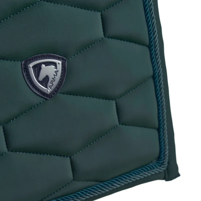 Shires Arma Eltar Dressage Saddlecloth - Green-3