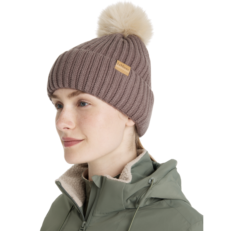LeMieux Clara Rib Beanie - Walnut-2