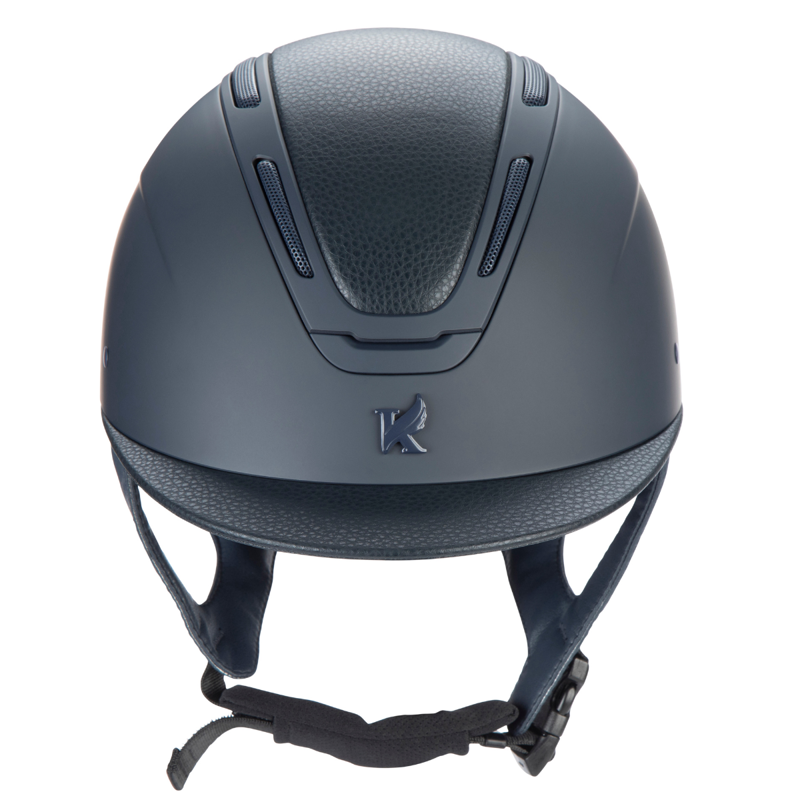 Karben Amity Leather Riding Hat - Navy-1
