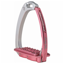Tech Venice Sloped Evo Swarovski Safety Stirrup - Silver/Pink