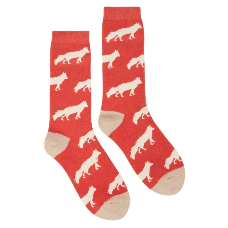 Joules Ladies Amble Socks - Fox