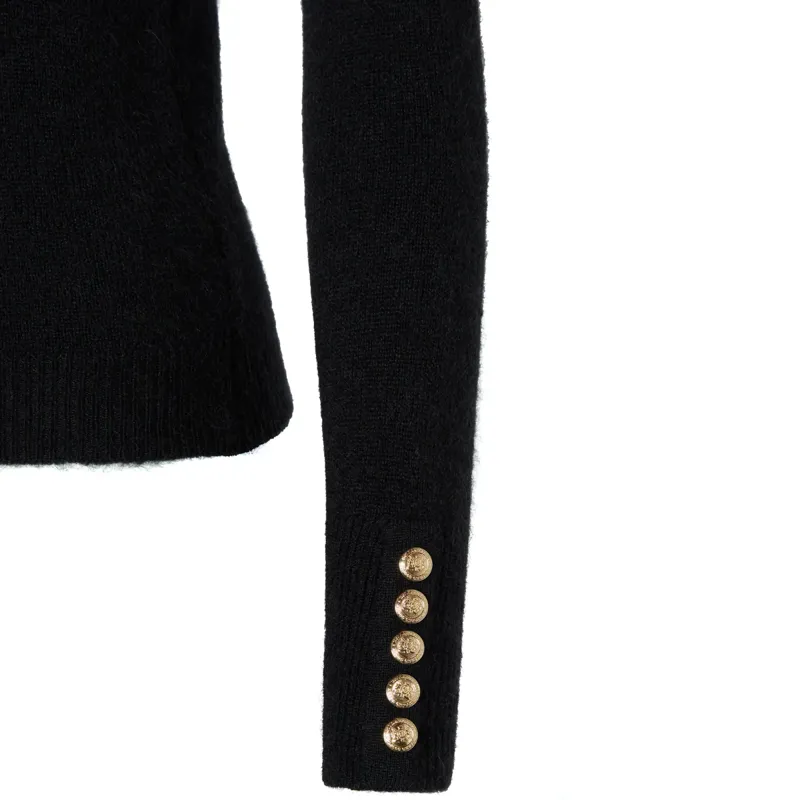 Holland Cooper Amy Crew Neck Knit - Black-4