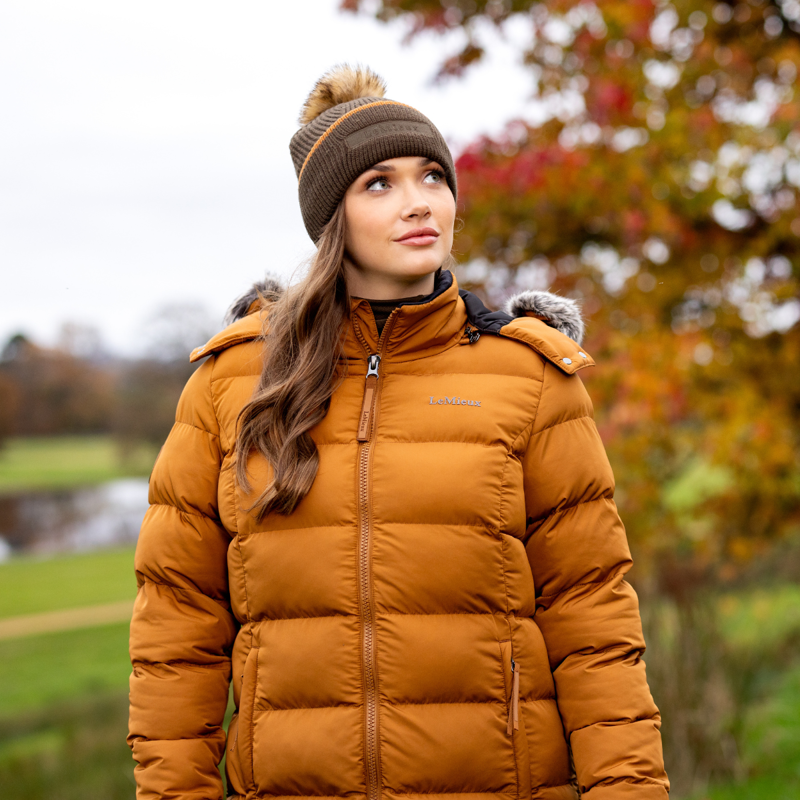LeMieux Ladies Harper Longline Puffer Coat - Ginger-8