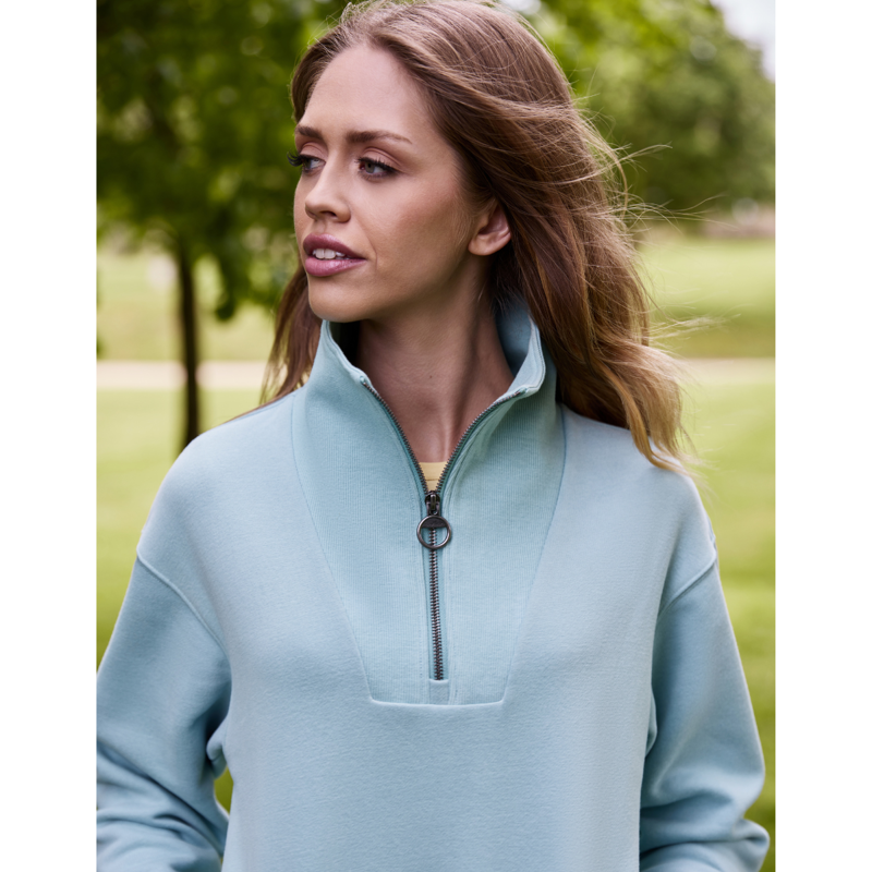 LeMieux Ladies Keira Quarter Neck Sweat - Aqua-8