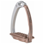 Tech Venice Sloped Evo Swarovski Safety Stirrup - Silver/Rose Gold
