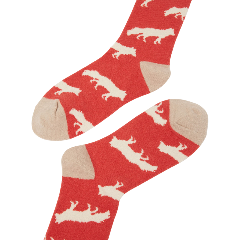 Joules Ladies Amble Socks - Fox-1
