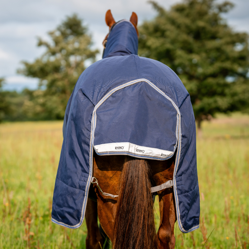 Horseware Rhino Original Turnout Lite 0g - Navy/Titanium Grey/Classic Blue-2
