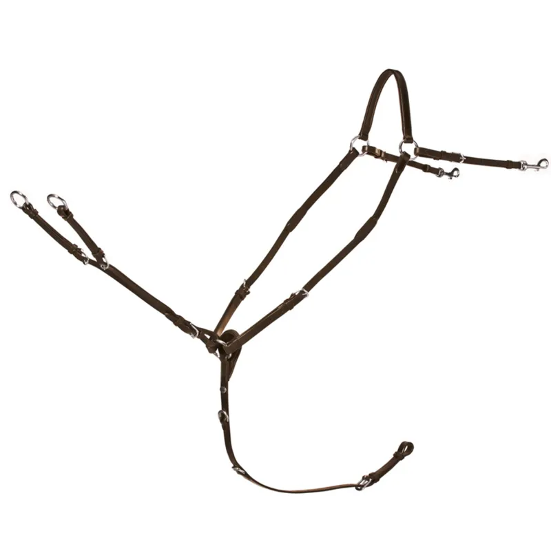 Schockemohle Race II Breastplate - Antique Brown/Silver