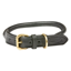 WeatherBeeta Rolled Leather Dog Collar - Black