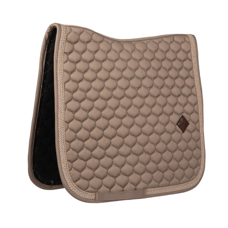 Kentucky Classic Onion Plaited Glitter Rope Dressage Saddlepad Full - Beige