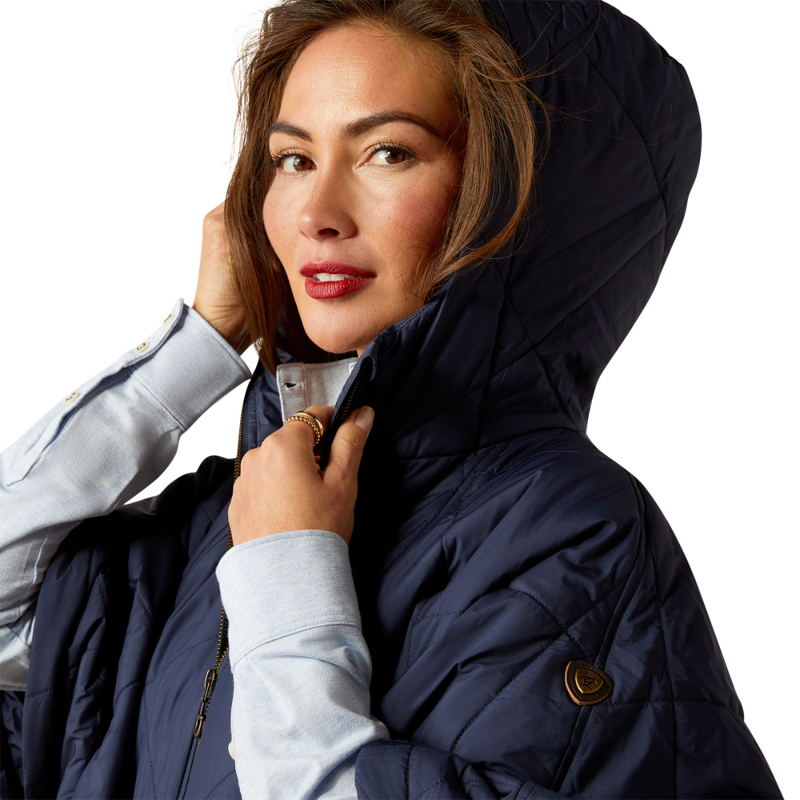 Ariat Women's Fescue Insulated Cape - Navy-2
