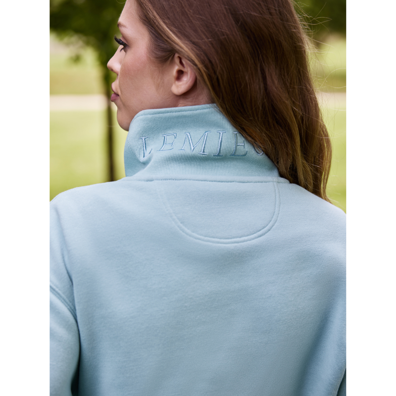 LeMieux Ladies Keira Quarter Neck Sweat - Aqua-7