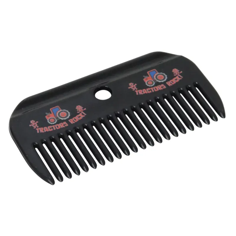 Tractors Rock Mane Comb by Hy Equestrian - Navy/Red
