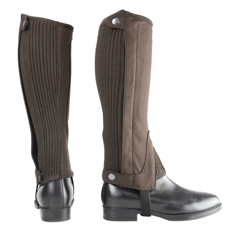 Hy Equestrian Amara Children's Half Chaps - Brown