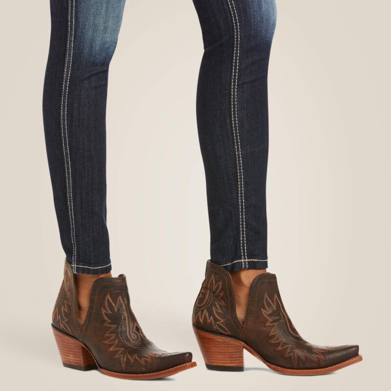 Ariat Women's R.E.A.L. Mid Rise Stretch Outseam Ella Skinny - Celestial-3