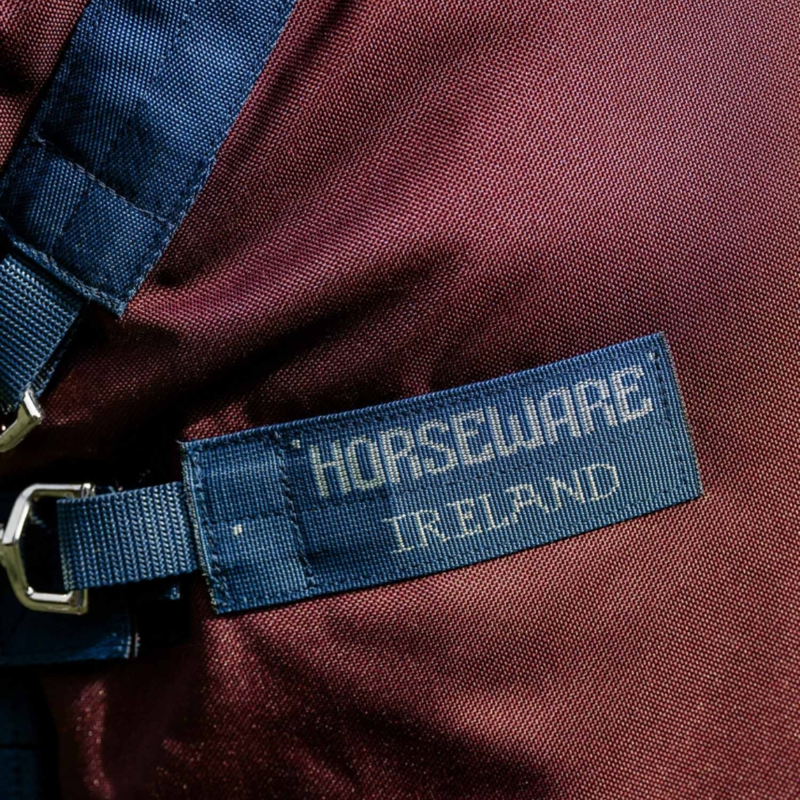 Horseware Amigo 1200D 250g Turnout Rug Plus - Burgundy/Navy/Titanium Grey-3