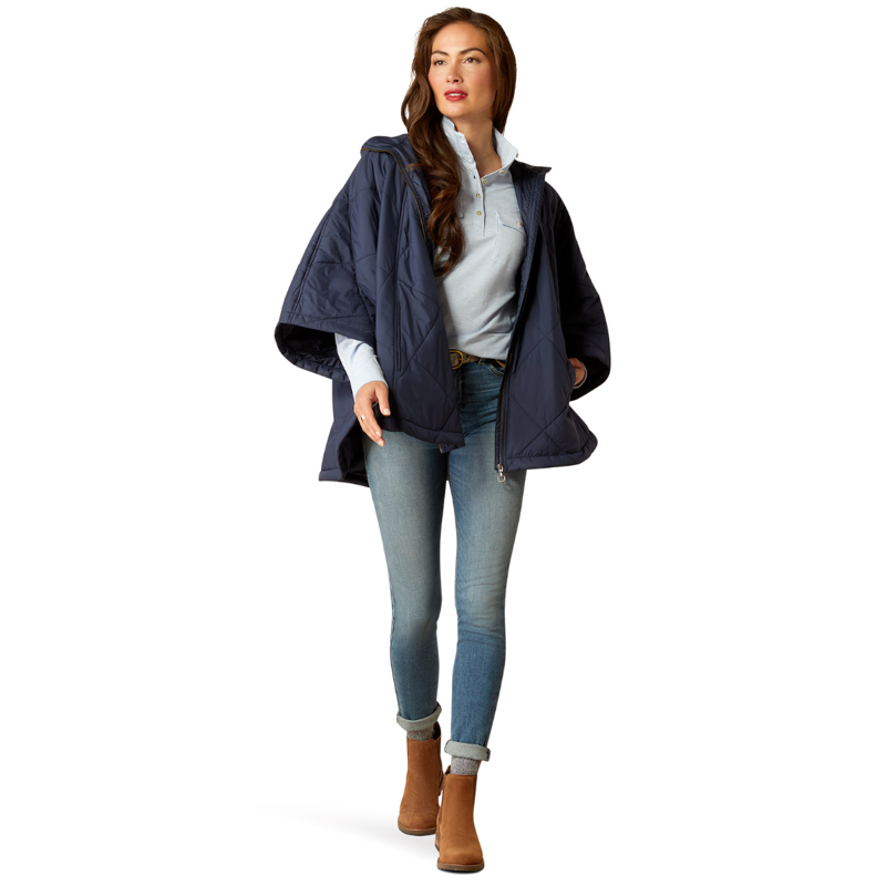 Ariat Women's Fescue Insulated Cape - Navy-4