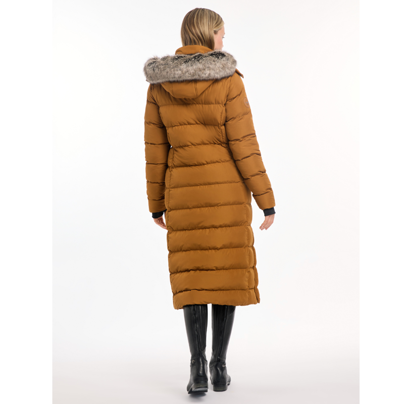 LeMieux Ladies Harper Longline Puffer Coat - Ginger-5