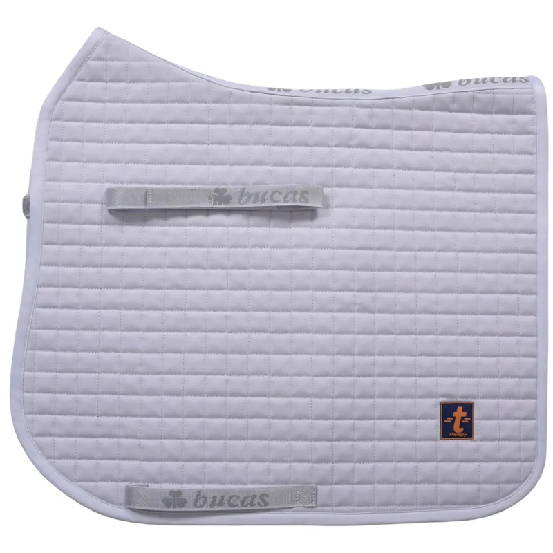 Bucas Therapy Dressage Saddlepad - White - Full