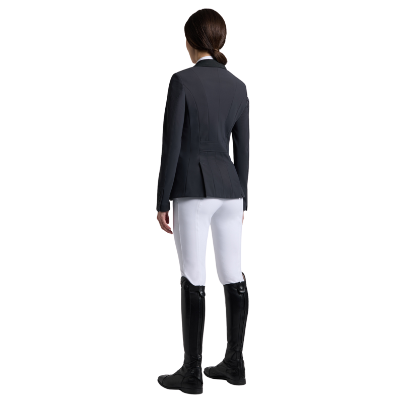 Cavalleria Toscana Women's GP Zip Competition Jacket - Charcoal-1
