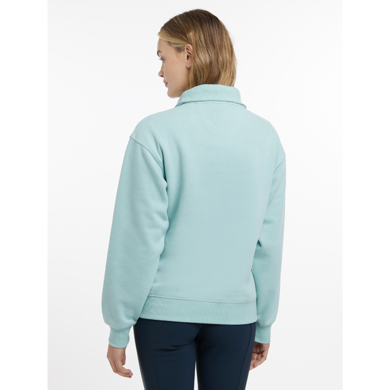 LeMieux Ladies Keira Quarter Neck Sweat - Aqua-1