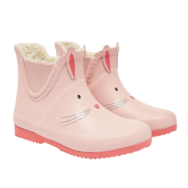 Joules Kids' Raindance Character Ankle Wellies - Bunny