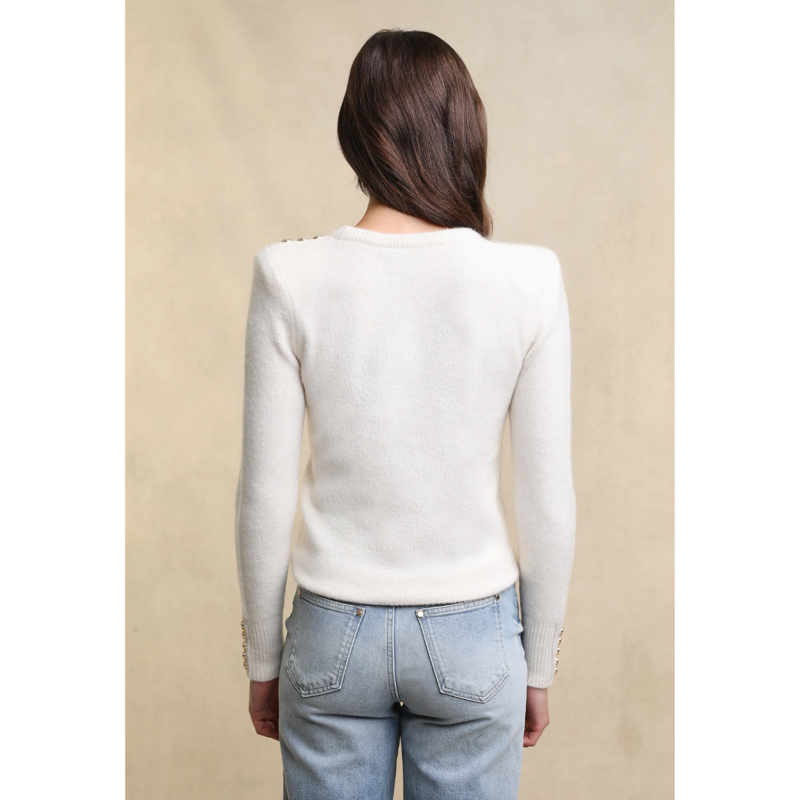 Holland Cooper Amy Crew Neck Knit - Natural-2