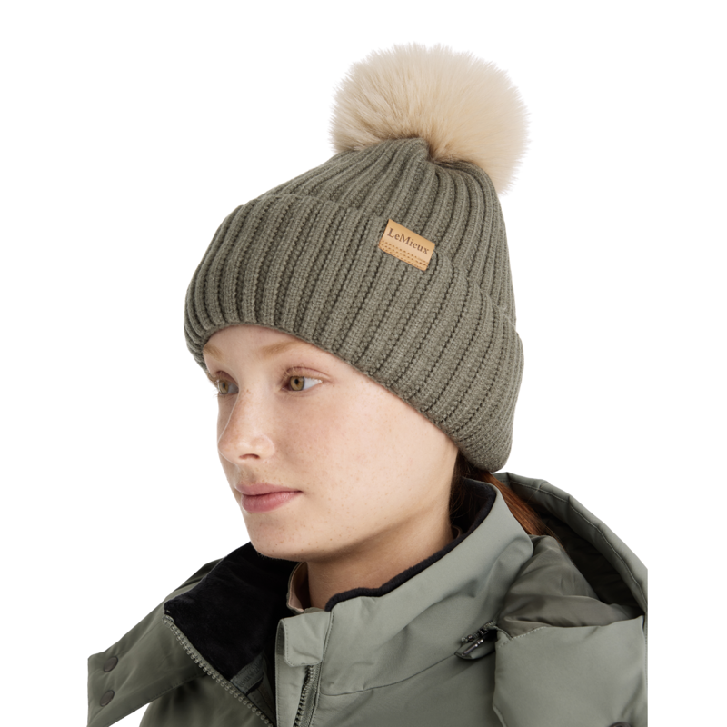 LeMieux Clara Rib Beanie - Rosemary-2