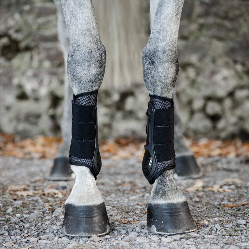 Horseware Pro Bamboo Brushing Boots - Black/Black-2
