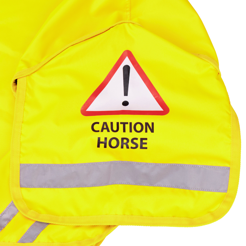 Shires Equi-Flector Waterproof Quarter Sheet - Yellow-3